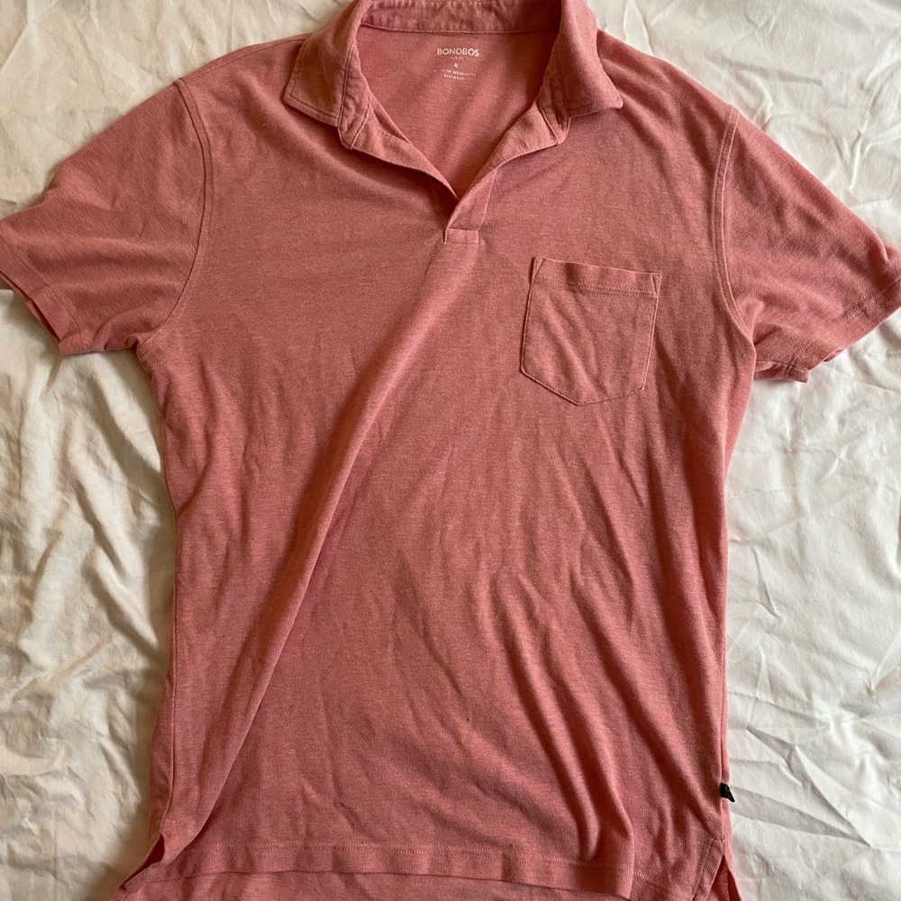 Bonobos slim fit polo shirt dark pink
